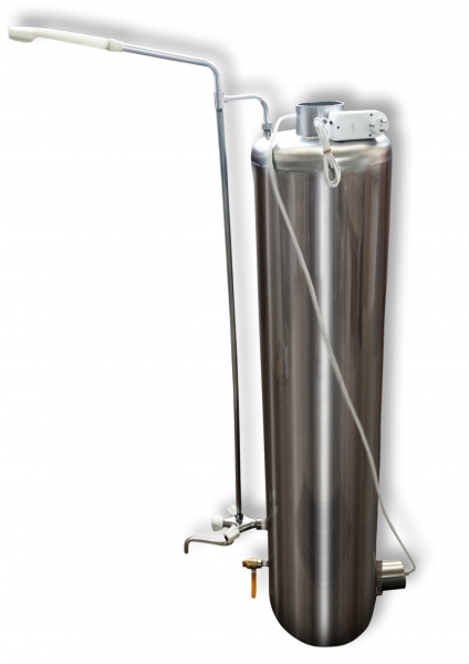Titanium Warmwasserspeicher Edelstahl Electro (Universal) + Eine Reihe von Wasserhähnen und Duschen